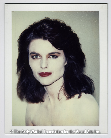 Maria Shriver, 1986 Polaroid Polacolor ER. 4.25" x 3.375"