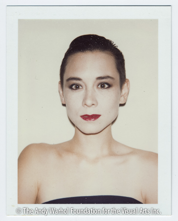 Tina Chow, 1985 Polaroid Polacolor ER. 4.25" x 3.375"