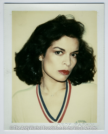 Bianca Jagger, 1979 Polaroid Polacolor Type 108. 4.25" x 3.375"