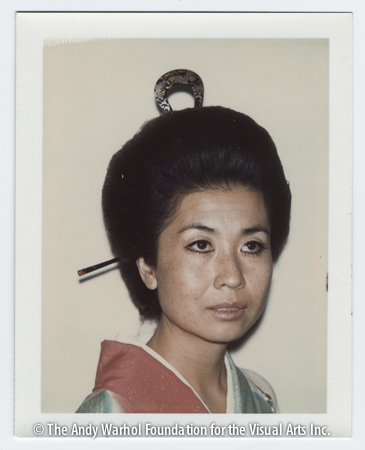 Kimiko Powers, August 1971 Polaroid Polacolor Type 108. 4.25" x 3.375"