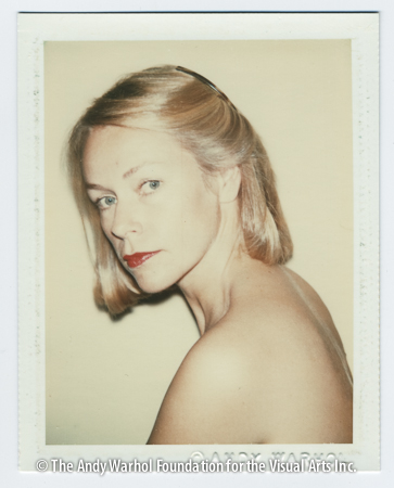 Unidentified woman (clipped black/blonde hair), June 1980 Polaroid Polacolor 2. 4.25" x 3.375"