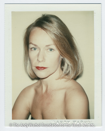 Unidentified woman (clipped black/blonde hair), June 1980 Polaroid Polacolor 2. 4.25" x 3.375"