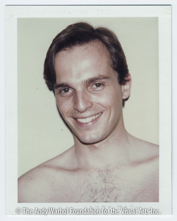 Miguel Bose, 1983 Polaroid Polacolor ER. 4.25" x 3.375"