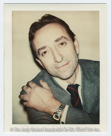 Lucio Amelio, after August 1975 Polaroid Polacolor Type 108. 4.25" x 3.375"