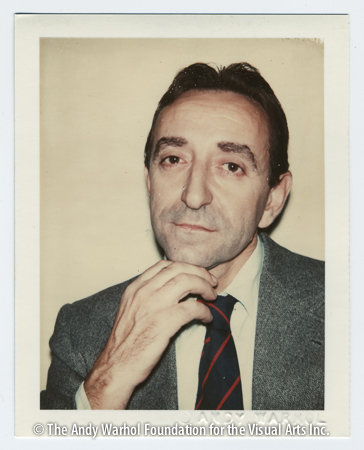  Lucio Amelio, after August 1975 Polaroid Polacolor Type 108. 4.25" x 3.375"
