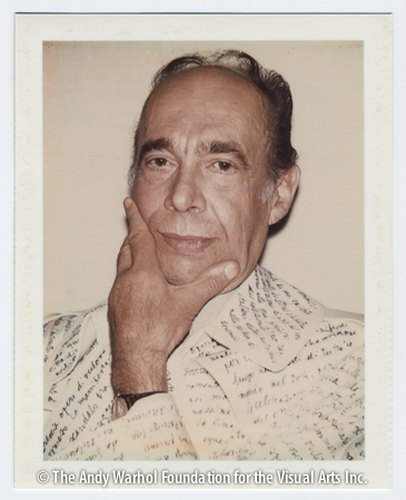 Guglielmo Achille Cavellini, May 1974 Polaroid Polacolor Type 108. 4.25" x 3.375"x 3.375"