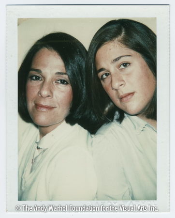 5 / 149 Mrs. Damencian & daughter, October 1980 Polaroid Polacolor Type 108. 4.25" x 3.375"