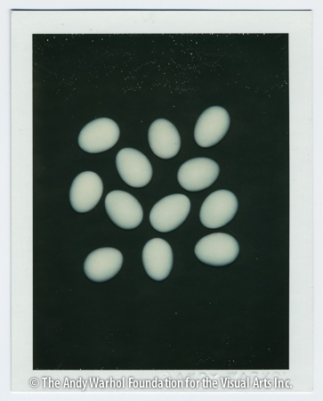 Easter eggs, 1982 Polaroid Polacolor 2. 4.25" x 3.375"