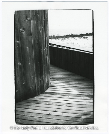Boardwalk, 1982 gelatin silver print. 8" x 10"