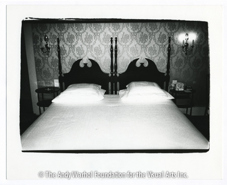 Bedroom, undated gelatin silver print. 8" x 10"