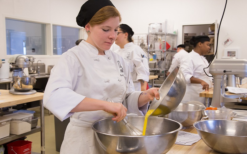 Student Chef Learning Baking Skills