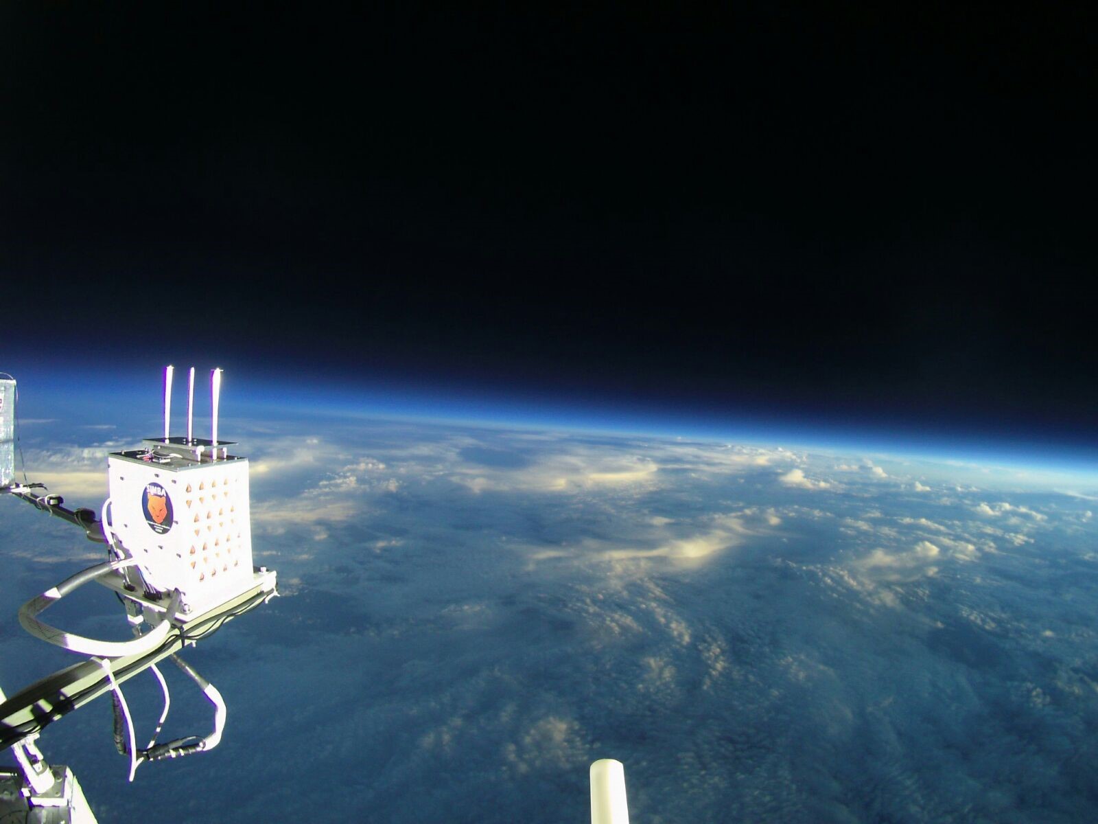 Photo credit: HASP/LSU/NASA) A past balloon's view from the stratosphere.