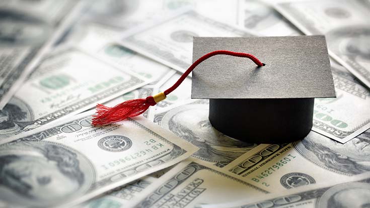 Money and Graduation Cap