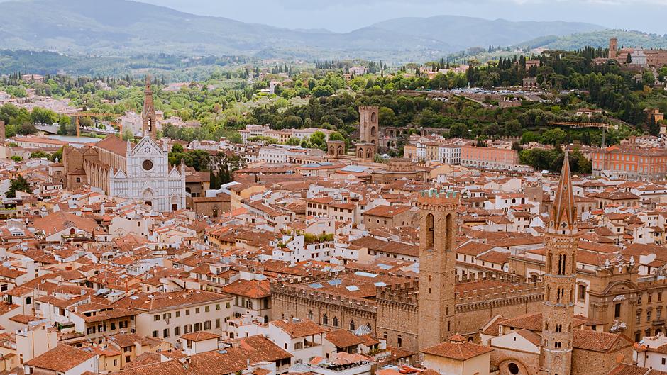 Florance Italy town roofs